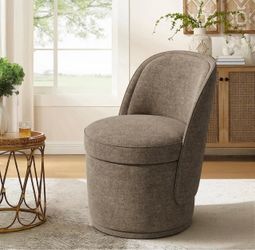 1 pc- MALOL Swivel Accent Chair, 360° Swivel Chair with Hidden Storage