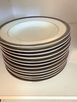 MIKASA PALATIAL PLATINUM FINE CHINA Complete 12 Person Place Setting Discontinued Palatial
