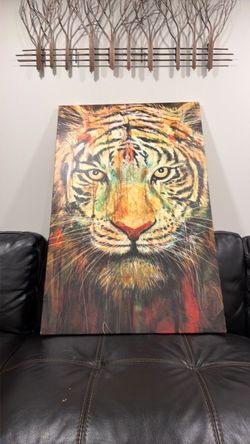 Large Tiger Canvas Wall Art Print