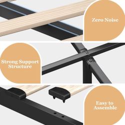 Queen Size Upholstered Storage Bed – Dark Grey