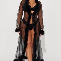 Mesh Robe from Fashion Nova ONE SIZE