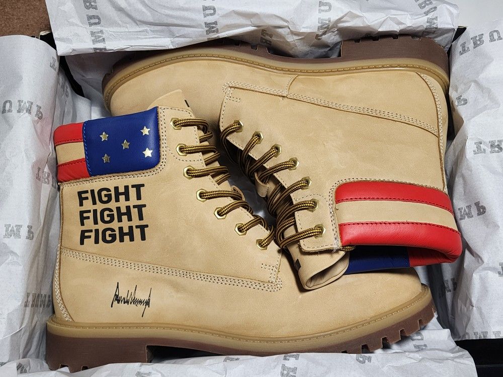 DONALD TRUMP Fight Boots Authentic NEW Size 12 Men's Limited 1747/2000