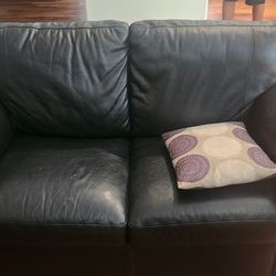 Natuzzi Leather Sofa And Love Seat