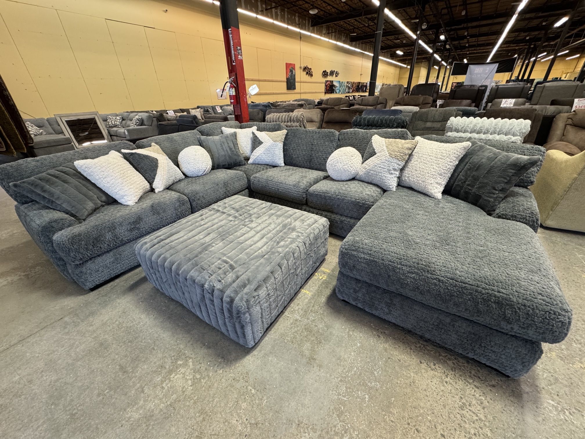 Luxurious Super Soft Three-Piece Chaise And Sectional. No Credit Needed Financing Available!!