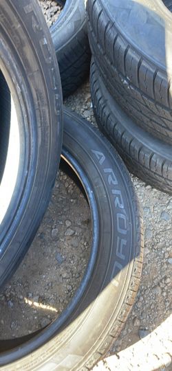 Arrow Brand Car Tires Set 245/50/20 $85 each tire plus tax