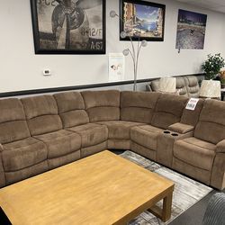 Brown sofa sectional
