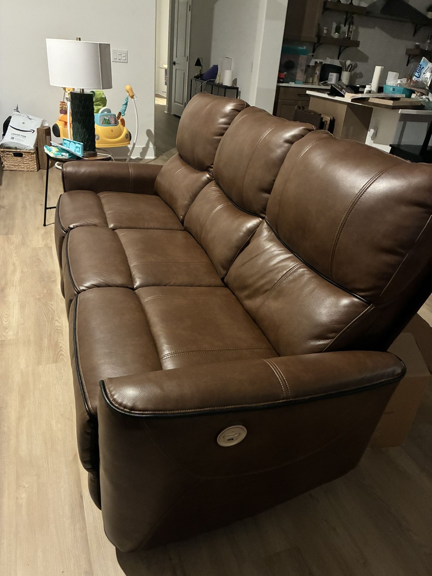 Faux Leather Recliner Sofas 