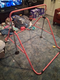 Pink gymnastic bar
