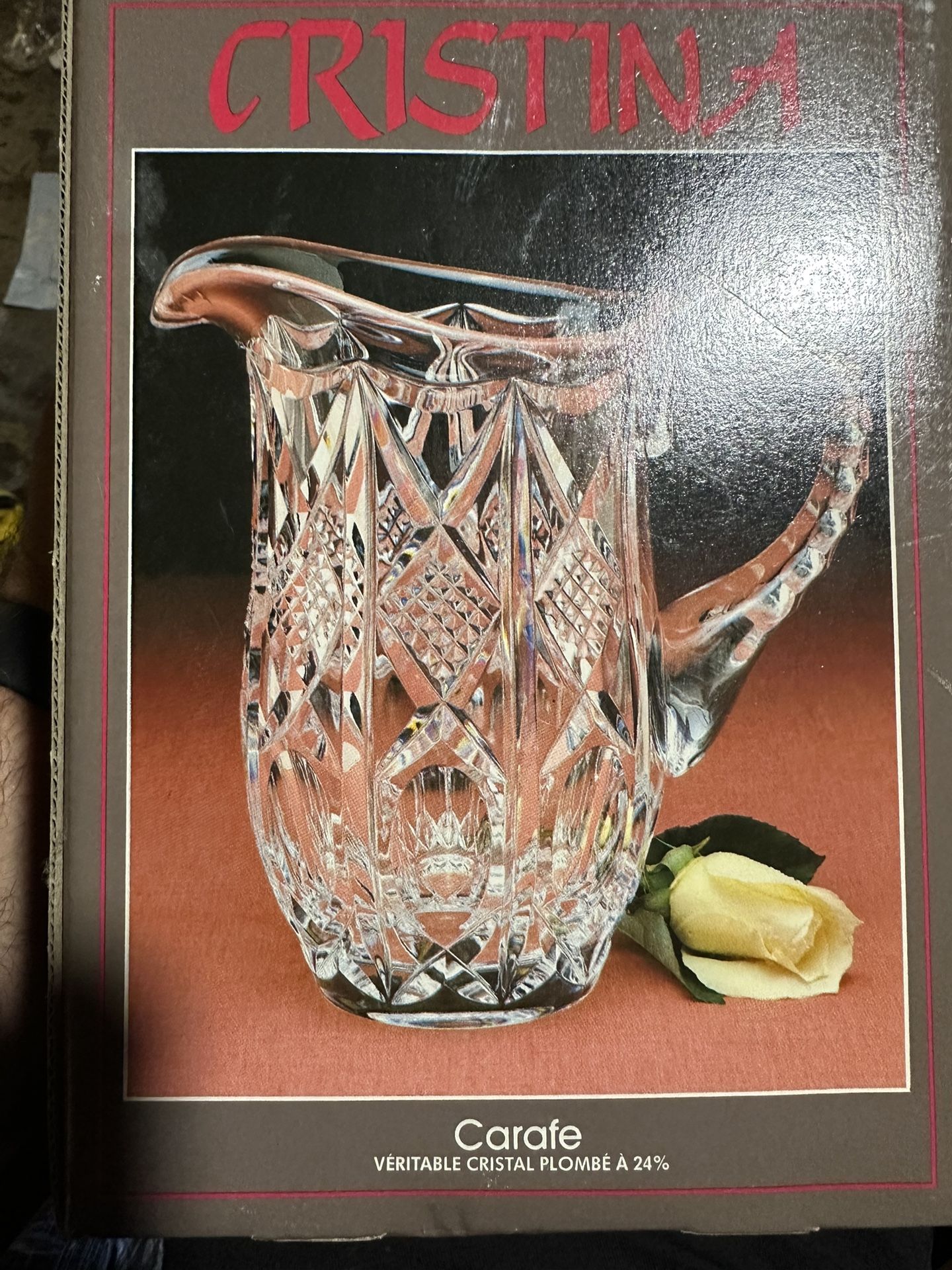 Cristina Crystal Carafe Pitcher