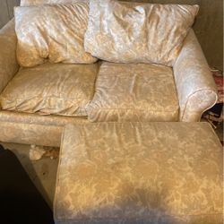 Love Seat And Ottoman