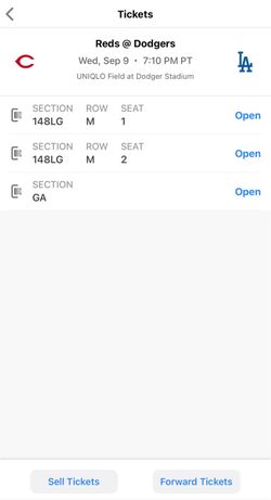 Dodger tickets