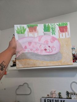 Pink Snake Painting