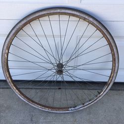 Vintage Front Road Bike Wheel
