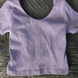 Purple Crop Top