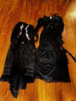 Gothic Victorian Black Costume Clothing Lot of 2