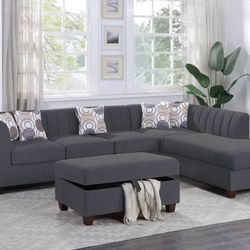 Sectional Sofa With Ottoman Storage