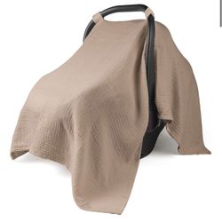 Muslin Car Seat/Stroller Cover, New 