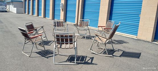 Vintage Aluminum Folding Lawn Chairs