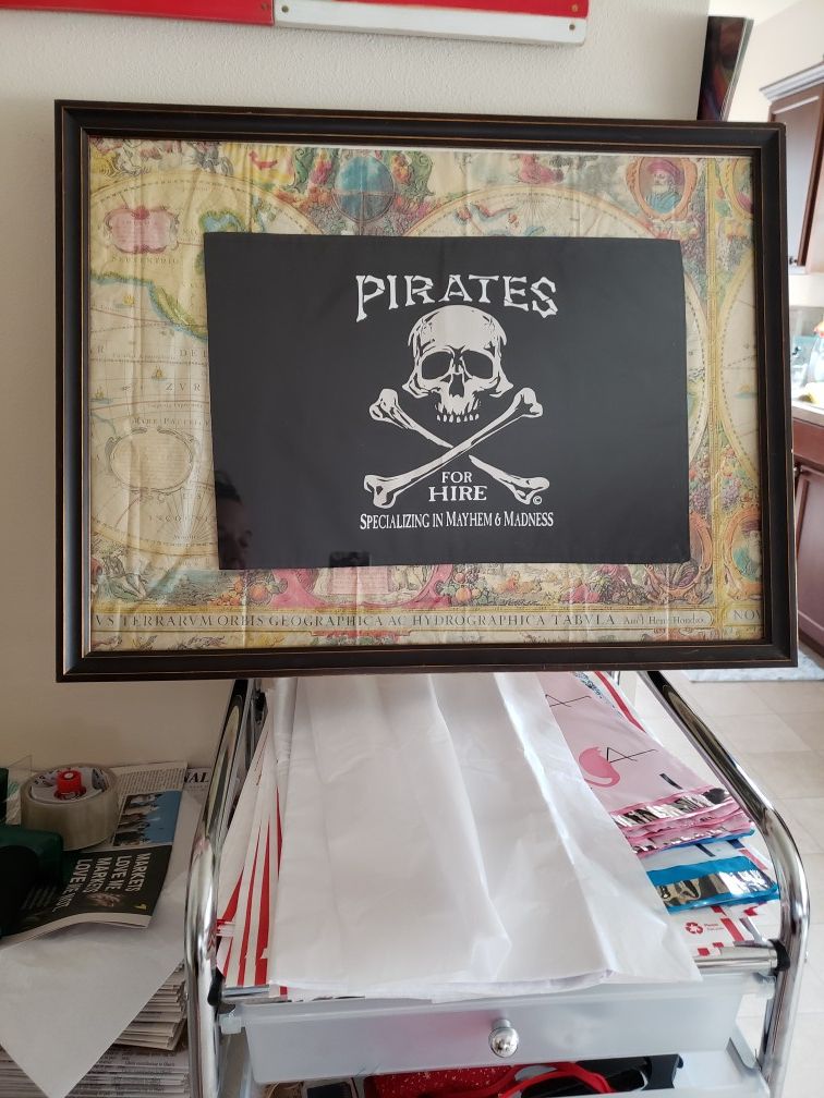 Framed Pirate Flag