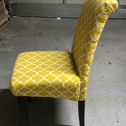 Yellow accent chair