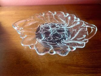Glass Platter w/handles