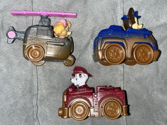 PAW Patrol Chase, Marshall & Skye Small Push Vehicles - EXCELLENT CONDITION