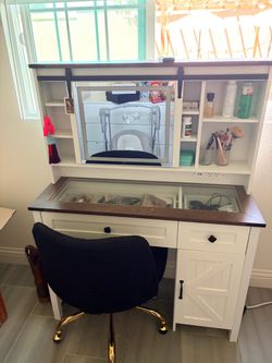 Vanity and chair
