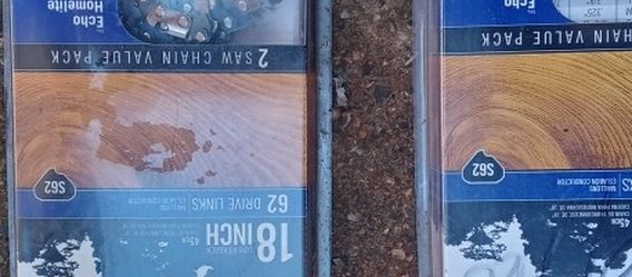 Chainsaw Chains ,X4 New, Plus 1-2 Resharpened Ones