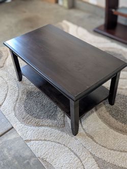 Coffee and side table set (solid wood)