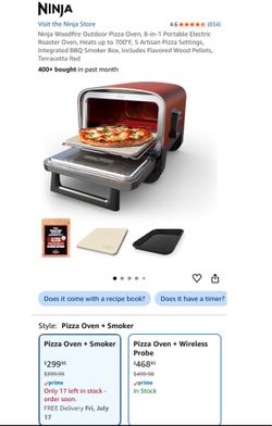 Ninja Woodfire Oven & Smoker, 8-in-1