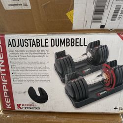 Adjustable dumbbells 25lb