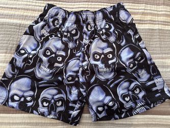 Bravest Studios Purple Skulls Shorts Size Small 