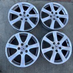 4 - 17x7 5x114.3 5x4.5 Stock Acura Tsx Tlx Rsx Civic Camry Accord Corolla Wheels Rims