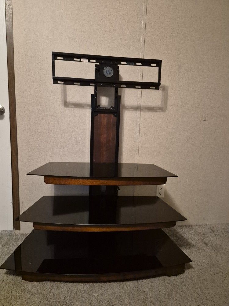 Tv Stand and Glass Shelving