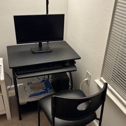 Computer And Desk 