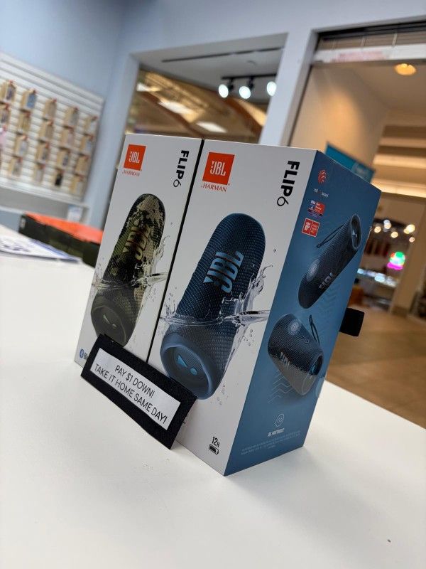 Jbl Flip 6 Bluetooth Speaker New - Pay $1 today and the rest later!!