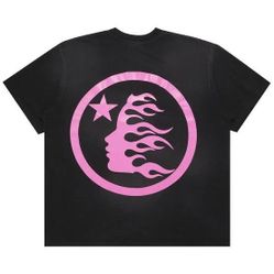 Hellstar T-shirt Black and Pink