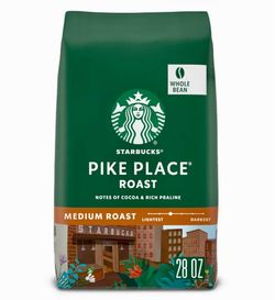 STARBUCKS PIKE PLACE ROAST / 1.75 + 1.12 POUND BAGS (20-24% OFF SALE)