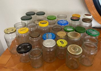 Lot of Empty Glass Jars for $0.10 each