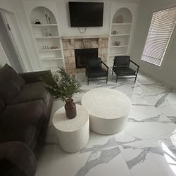 Coffee Table set - CB2 CONCRETE 