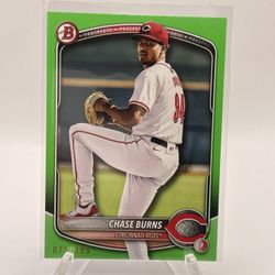Chase Burns Bowman Prospect Numbered /399