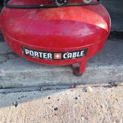 Red Porter Cable Air Compressor 