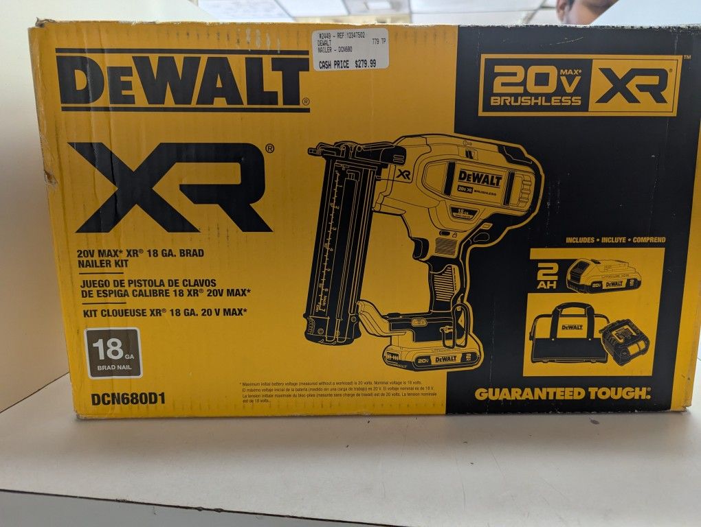 Dewalt Nailer With Charger And Battery