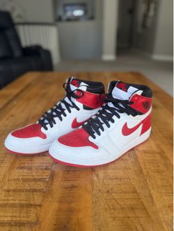 Nike Air Jordan 1 High OG Heritage Size 12 Men’s Red White Black