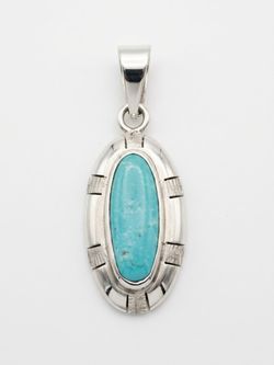 Turquoise Silver Pendant