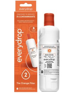 everydrop by Whirlpool Ice and Water Refrigerator Filter 2, EDR2RXD1, Single-Pack