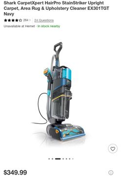 Shark CarpetXpert HairPro StainStriker Upright Cleaner EX301TGT