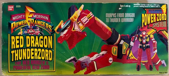 Mighty Morphin Power Rangers MMPR Red Dragon Thunderzord