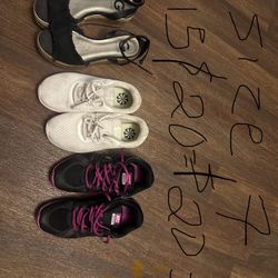 Shoes    Guess.  And Nike 
