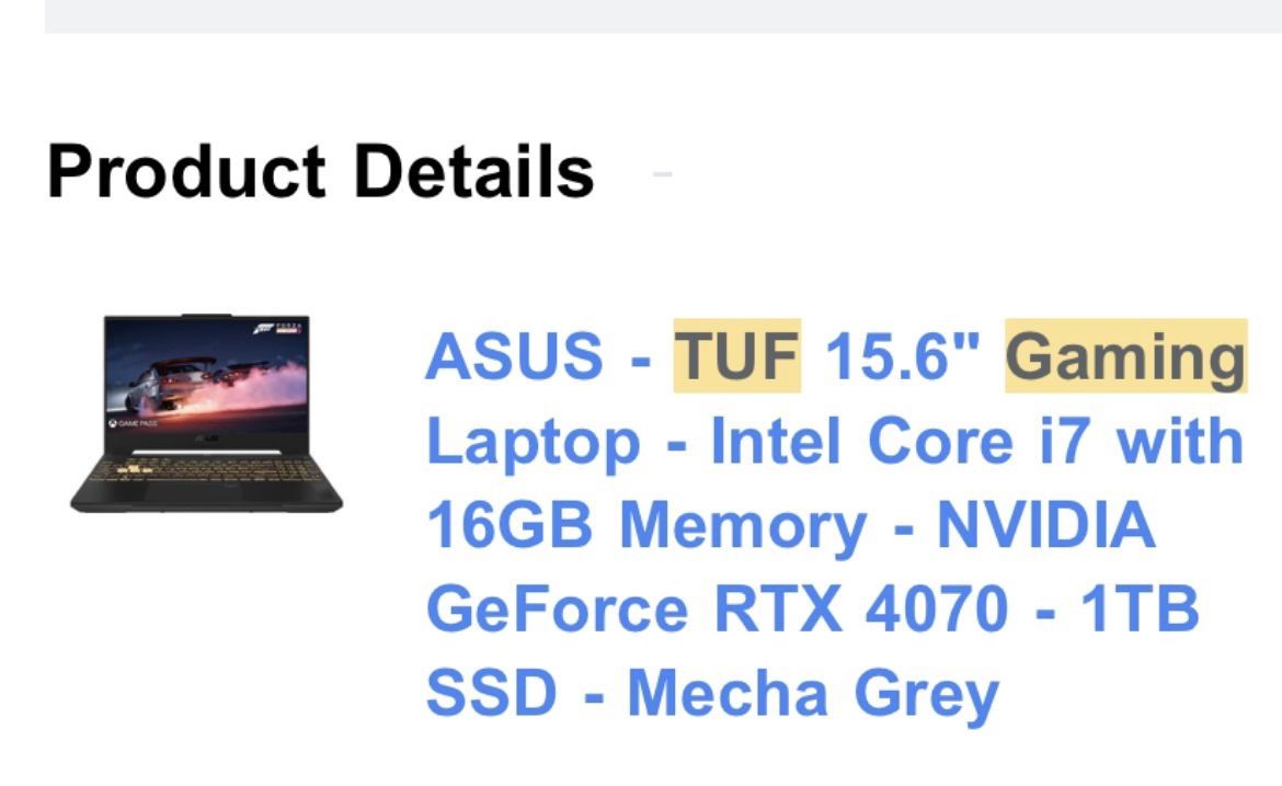 Gaming Lap Top